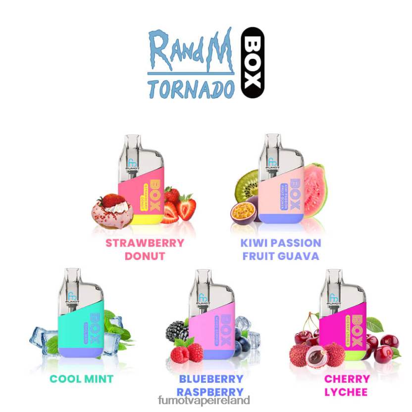 Fumot Tornado Box 10000 Disposable Vape Pod - 20ML (1 Piece) T6F626347 | Fumot Discount Code Blueberry Ice